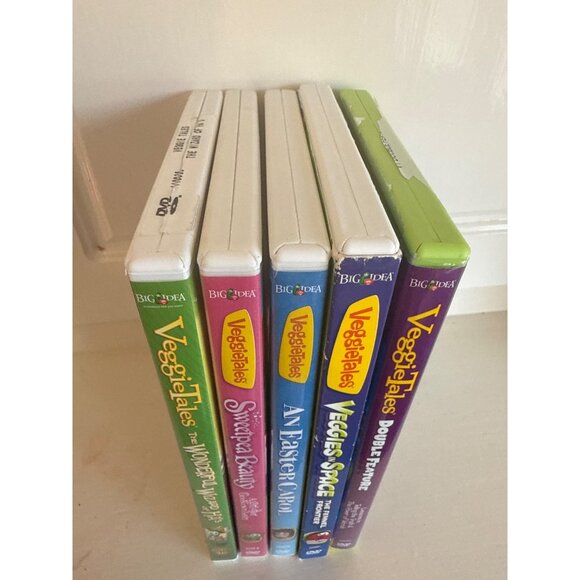 VeggieTales Bundle Lot of 5 DVDs Including A Double Feature - Picture 2 of 5